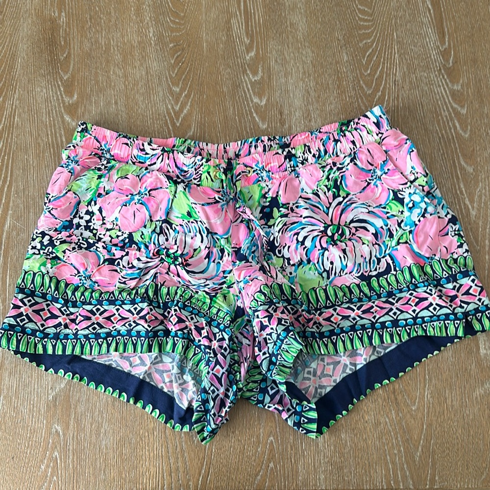 NWOT Lilly Pulitzer High TIde 5" Katia Pull On Beach Shorts Women's Size medium